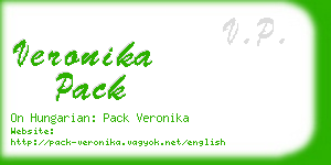 veronika pack business card